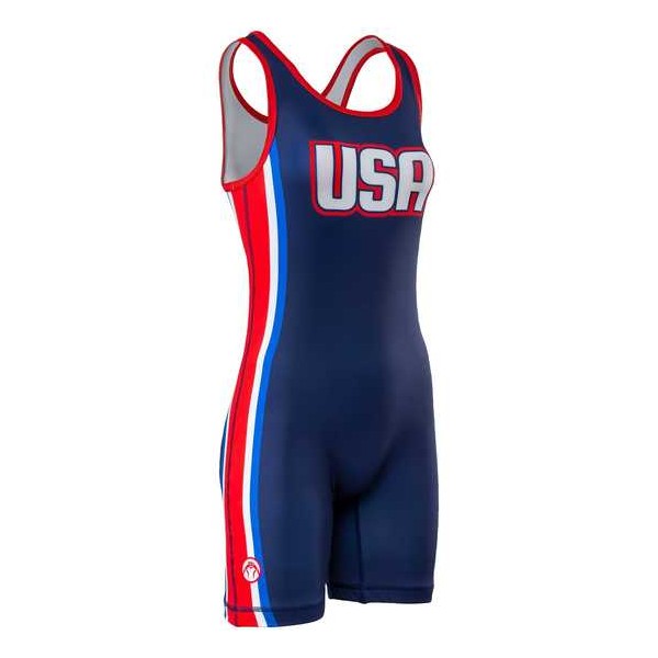 Wrestling Singlet Blue